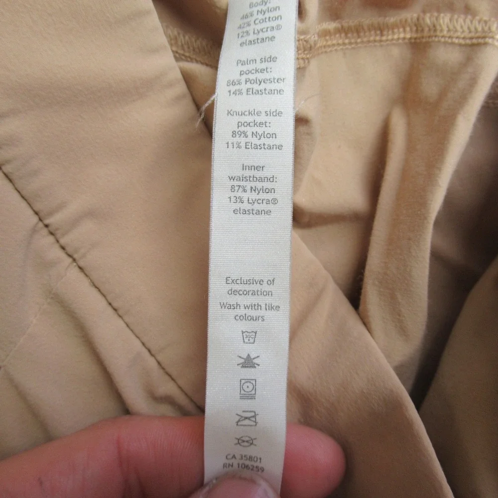 Lululemon‎ Pants Women 6 Beige High Rise Elastic Waist Casual True Swift? 24x27